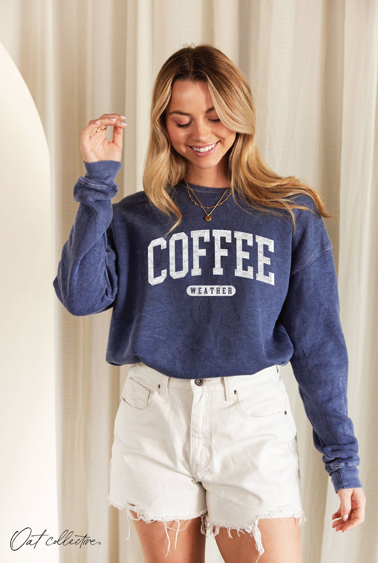 COFFEE WEATHER Mineral Graphic Sweatshirt