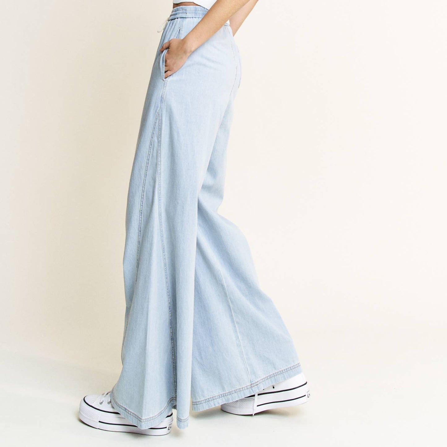 CINCH ME Ultra Soft Wide Leg Jean Pants