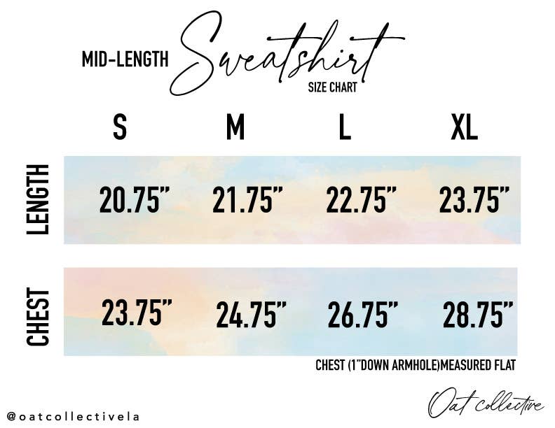 SALT WATER + SUNSETS Mid Graphic Sweatshirt