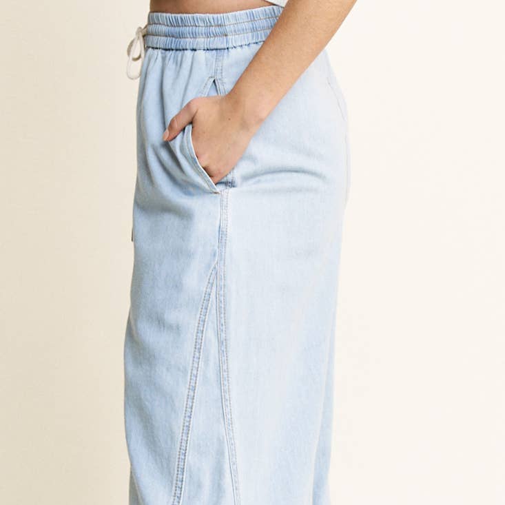 CINCH ME Ultra Soft Wide Leg Jean Pants