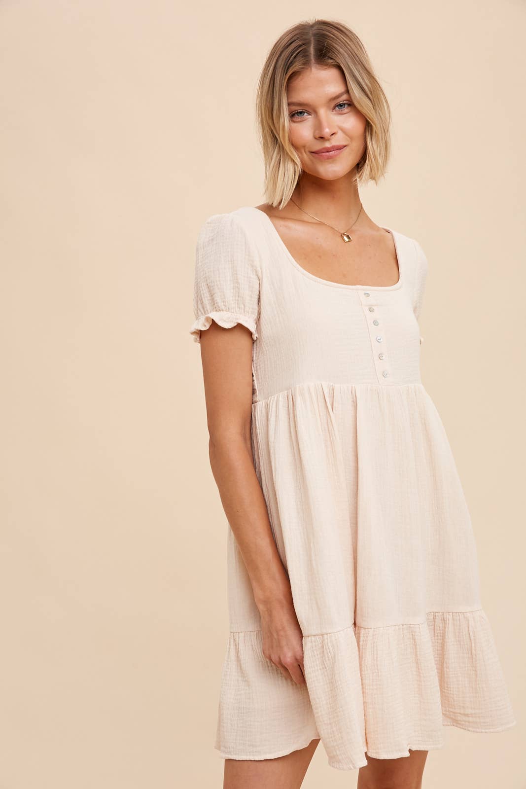 BUCKLEY Babydoll Henley Dress