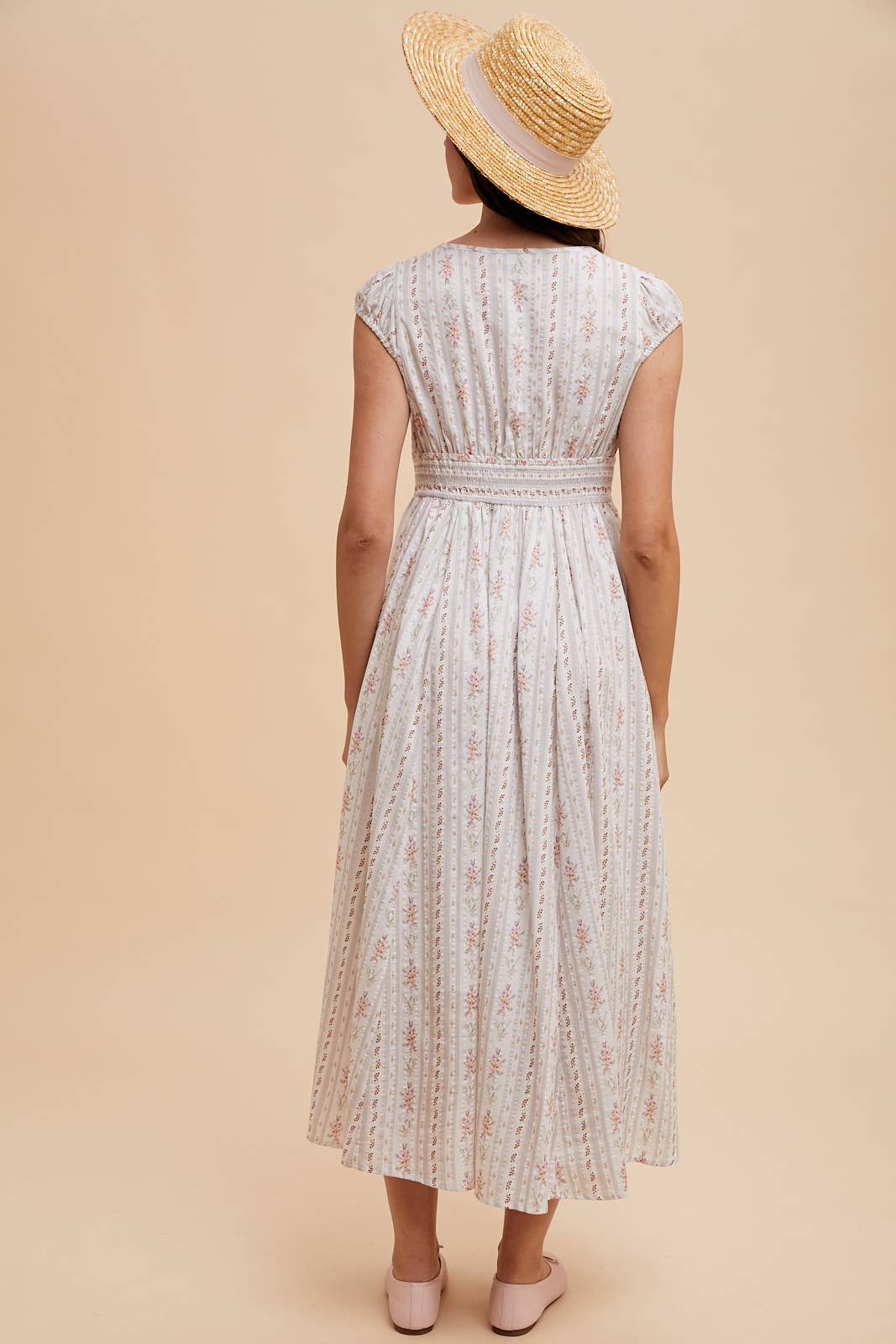 RAVENSDALE Cotton Floral Button Down Maxi Dress