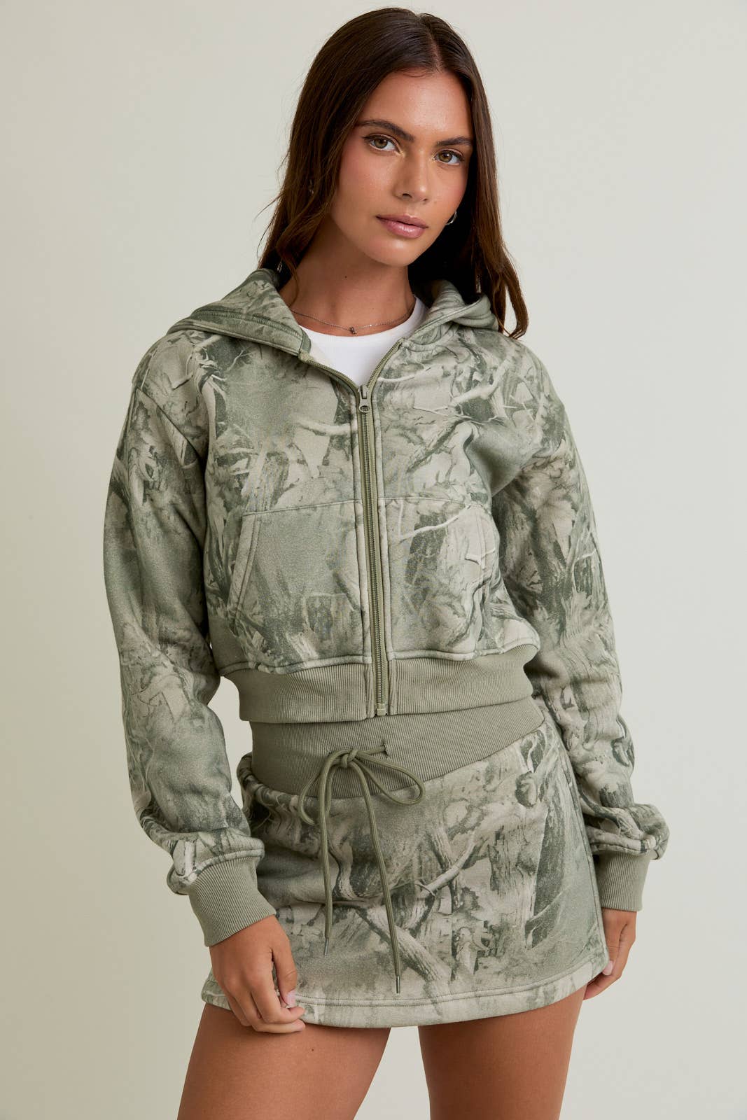 CAMO Crop Hoodie