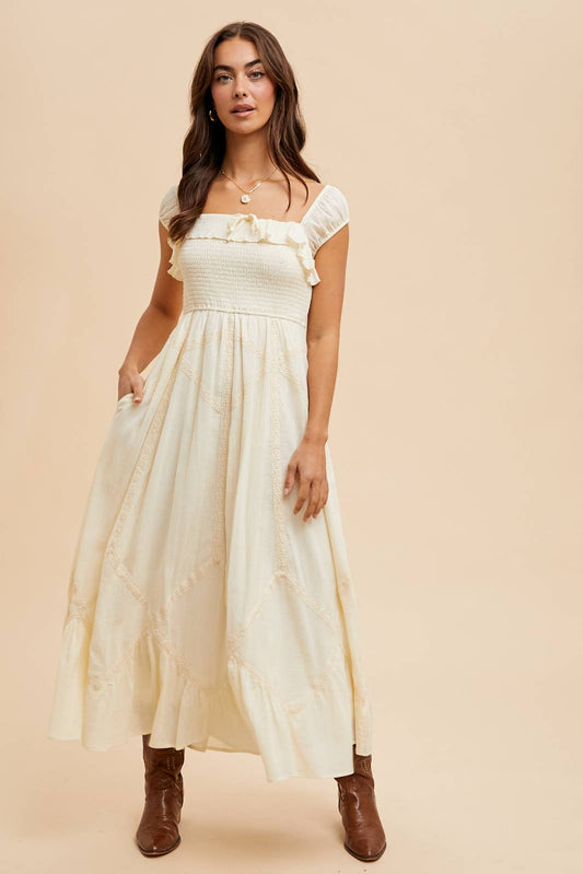 CARNATION Smocked Maxi Dress