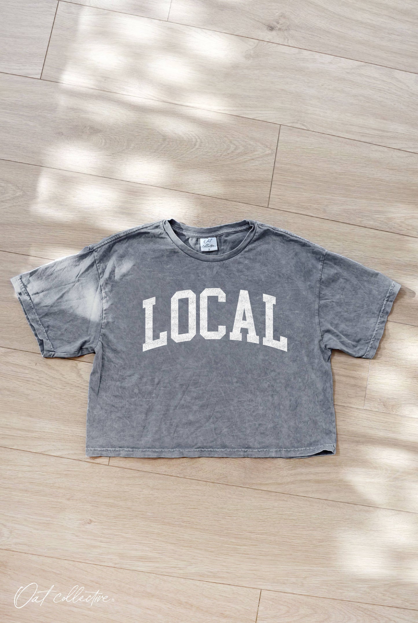 LOCAL Cropped Mineral Graphic Top