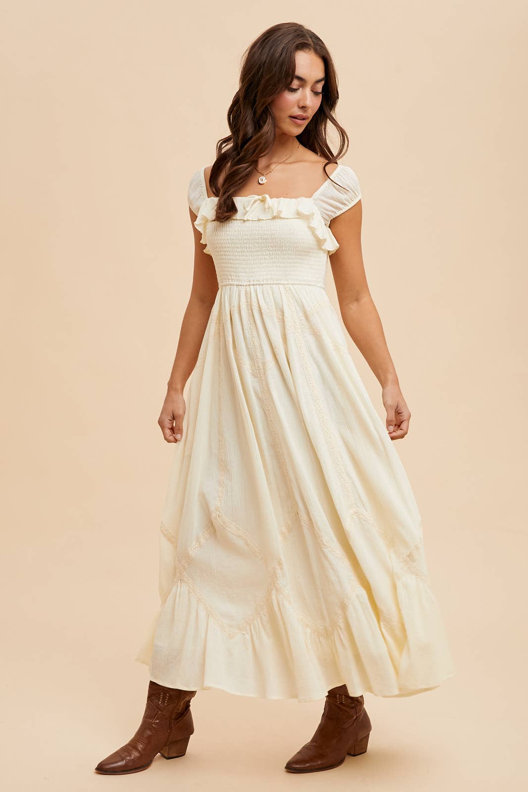 CARNATION Smocked Maxi Dress